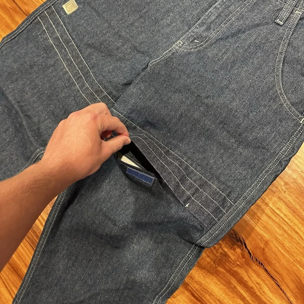 Vintage Levis Temple Pant Jeans Mens 30x32 Blue Wide Leg Relaxed Denim Y2K